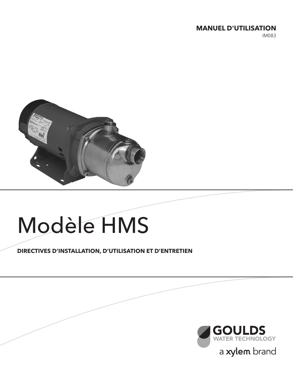 Modèle hms | Xylem IM083 R05 Model HMS User Manual | Page 15 / 24