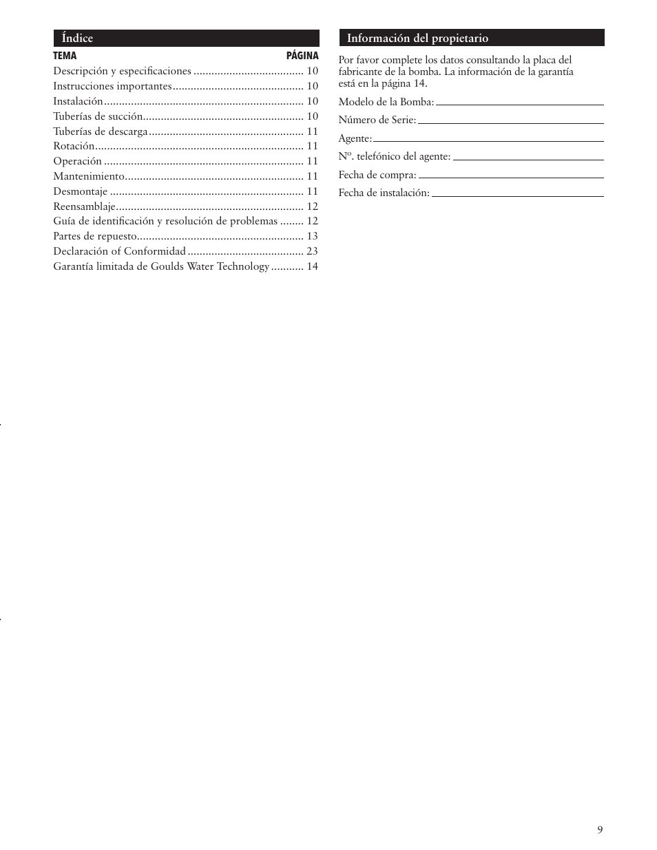 Xylem IM083 R05 Model HMS User Manual | Page 9 / 24