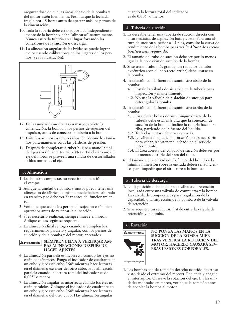 Xylem IM084 R05 SSH-C and SSH-F User Manual | Page 19 / 36