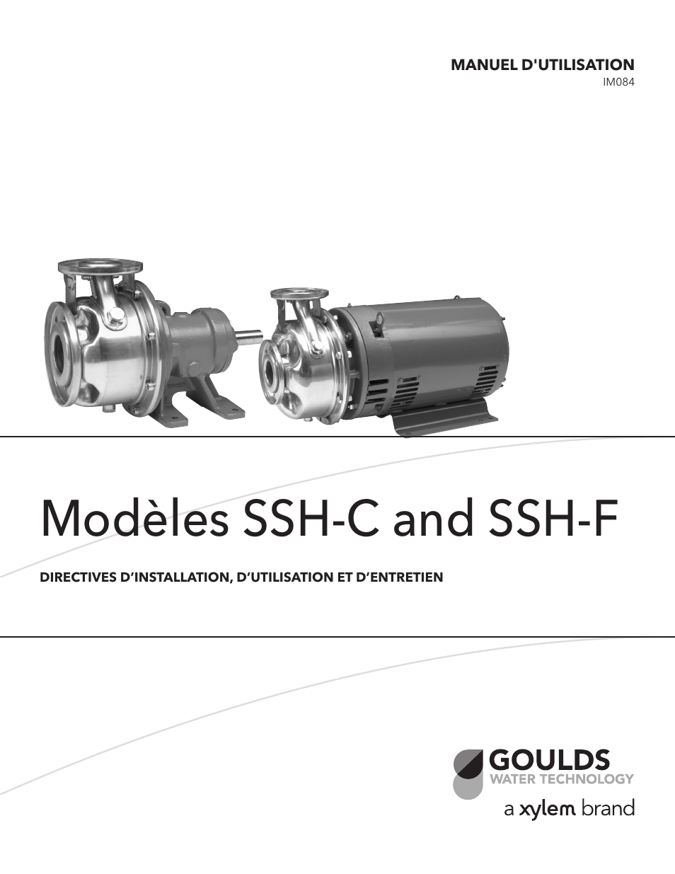 Modèles ssh-c and ssh-f | Xylem IM084 R05 SSH-C and SSH-F User Manual | Page 25 / 36