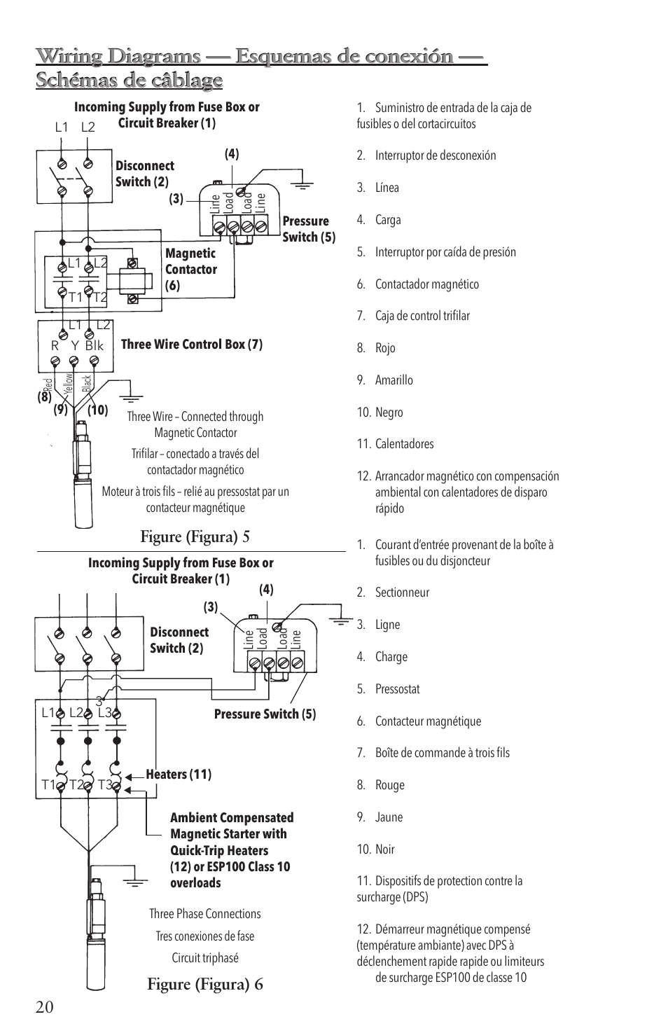Figure (figura) 6, Figure (figura) 5 | Xylem IM096 R07 4 Submersible Pumps User Manual | Page 20 / 68