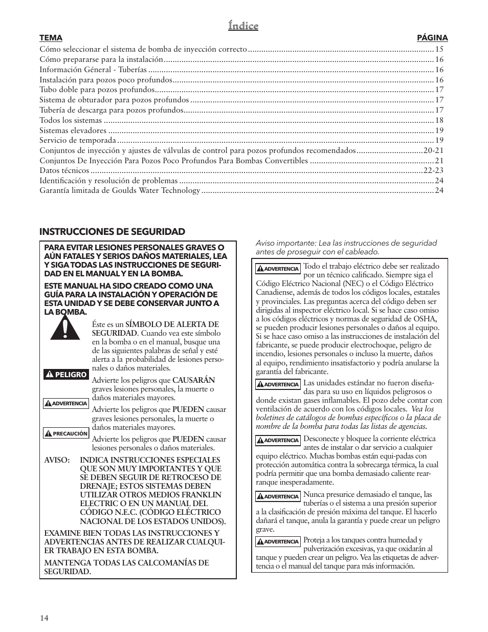 Xylem IM102 R05 Jet Pumps User Manual | Page 14 / 36