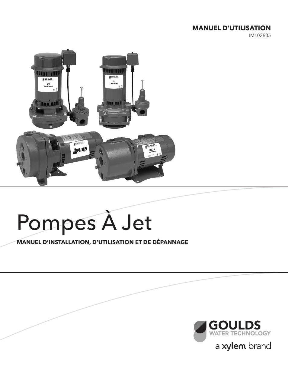 Pompes à jet | Xylem IM102 R05 Jet Pumps User Manual | Page 25 / 36