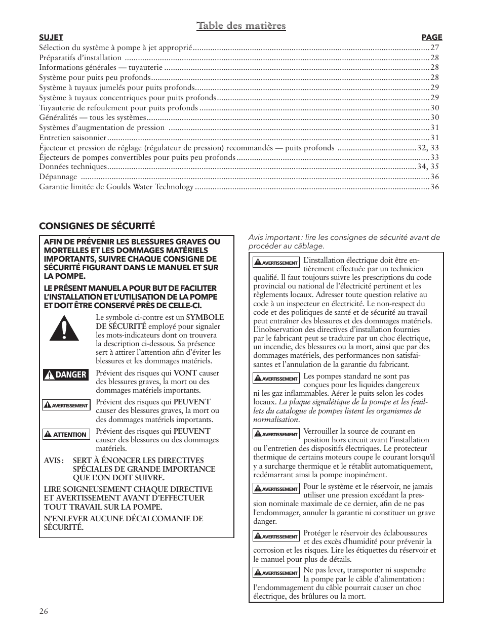 Xylem IM102 R05 Jet Pumps User Manual | Page 26 / 36