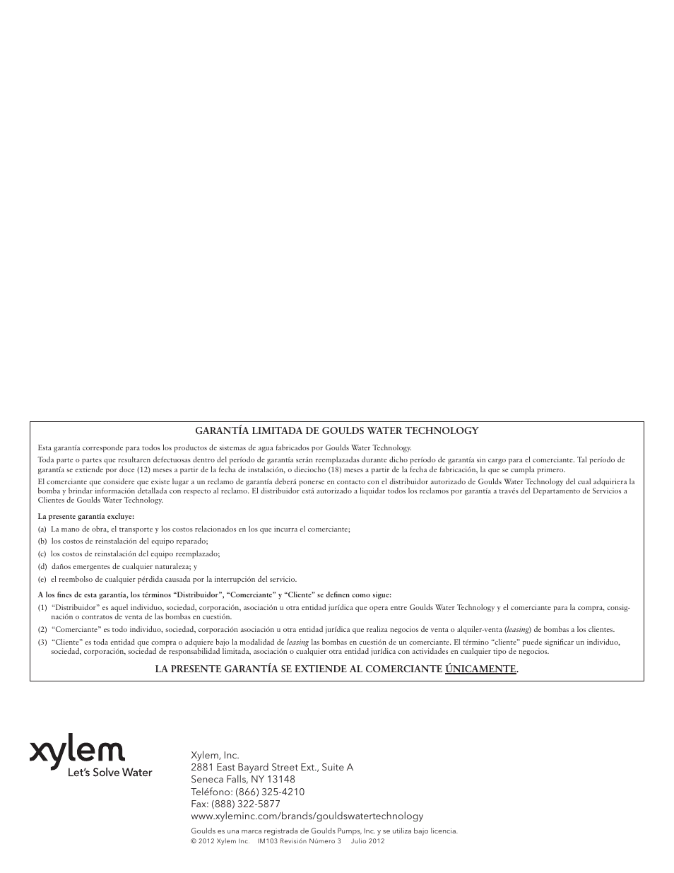 Xylem IM103 R03 5 and Larger Submersible Pump User Manual | Page 32 / 48