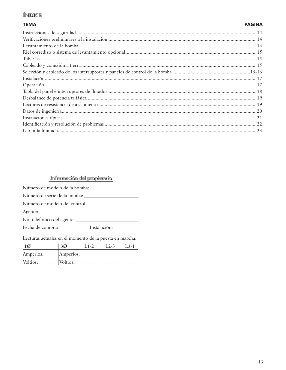 Xylem IM107R06 Wastewater Pumps Dewatering, Effluent and Sewage User Manual | Page 13 / 36