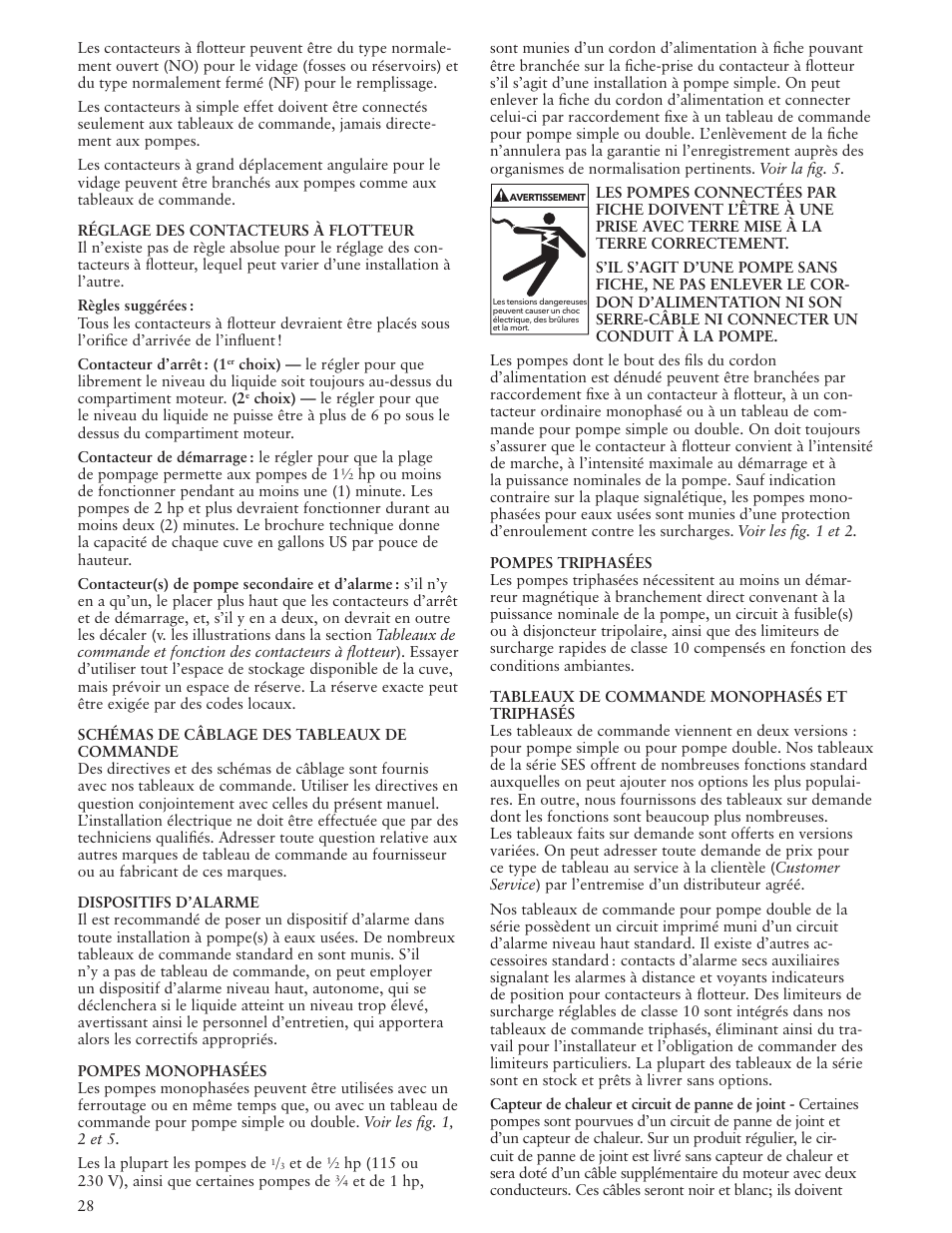 Xylem IM107R06 Wastewater Pumps Dewatering, Effluent and Sewage User Manual | Page 28 / 36