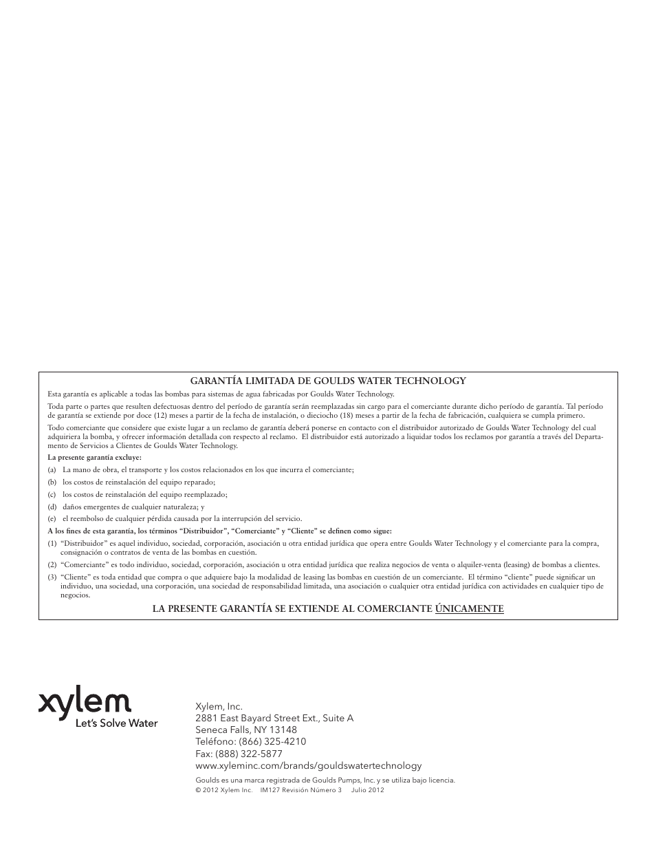 Xylem IM127 R03 Single Phase Sump, Effluent and Sewage User Manual | Page 23 / 36