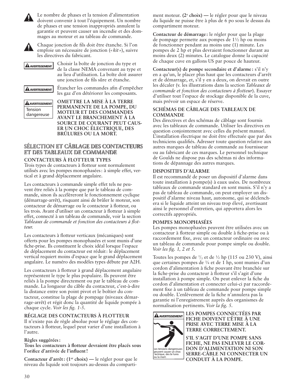 Xylem IM127 R04 Sump Pumps User Manual | Page 30 / 40