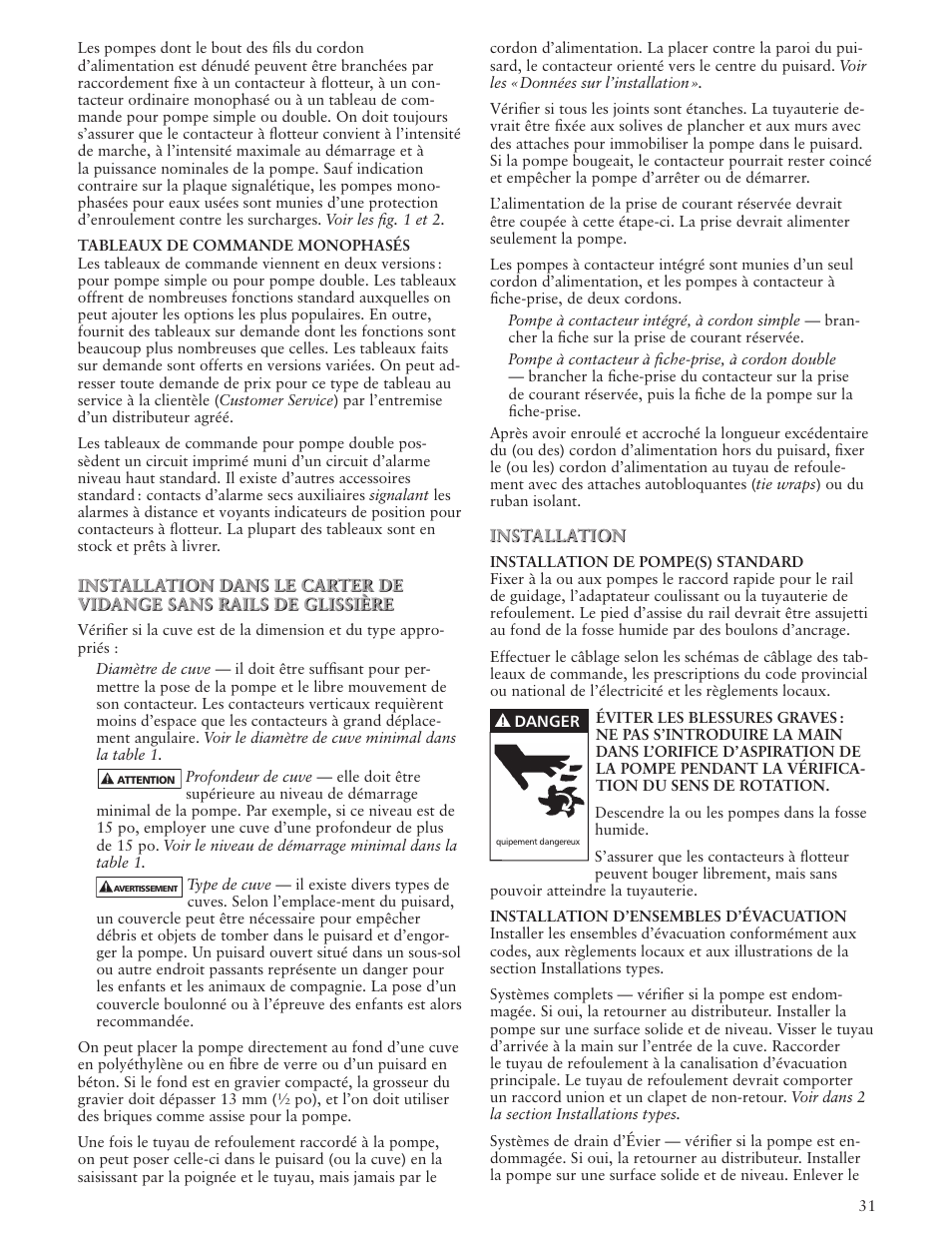Xylem IM127 R04 Sump Pumps User Manual | Page 31 / 40