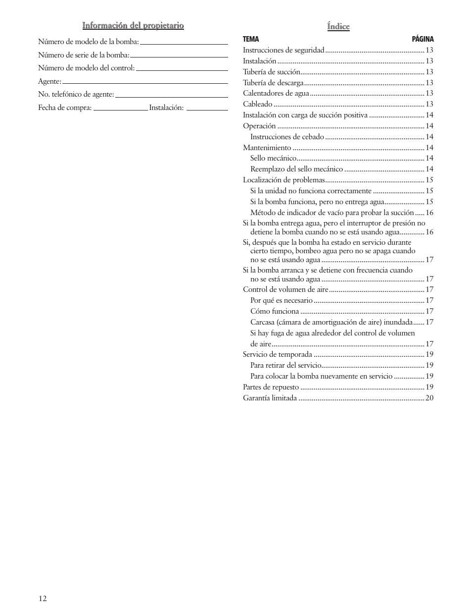 Xylem IM129 R01 BF03S User Manual | Page 12 / 32