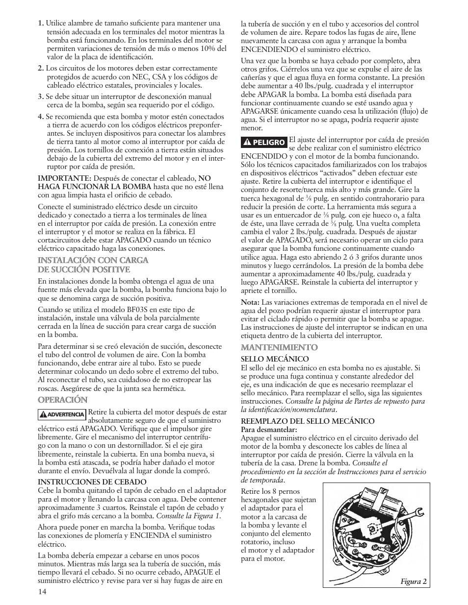 Xylem IM129 R01 BF03S User Manual | Page 14 / 32