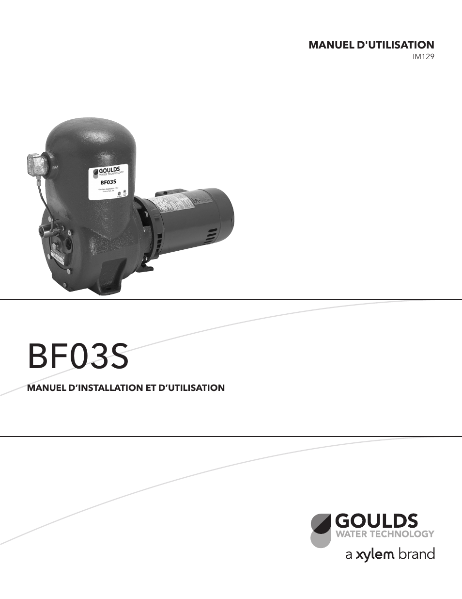 Bf03s | Xylem IM129 R01 BF03S User Manual | Page 21 / 32