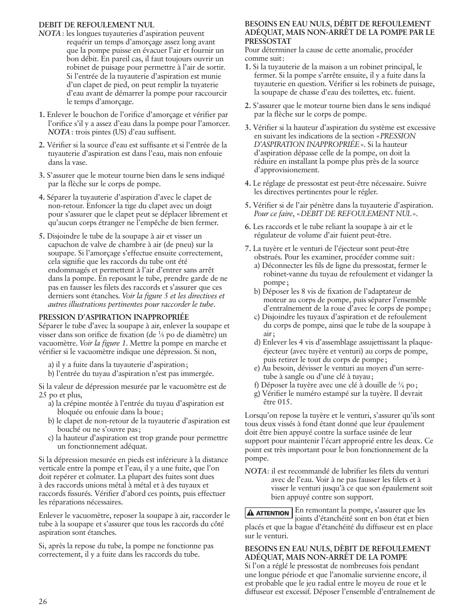 Xylem IM129 R01 BF03S User Manual | Page 26 / 32