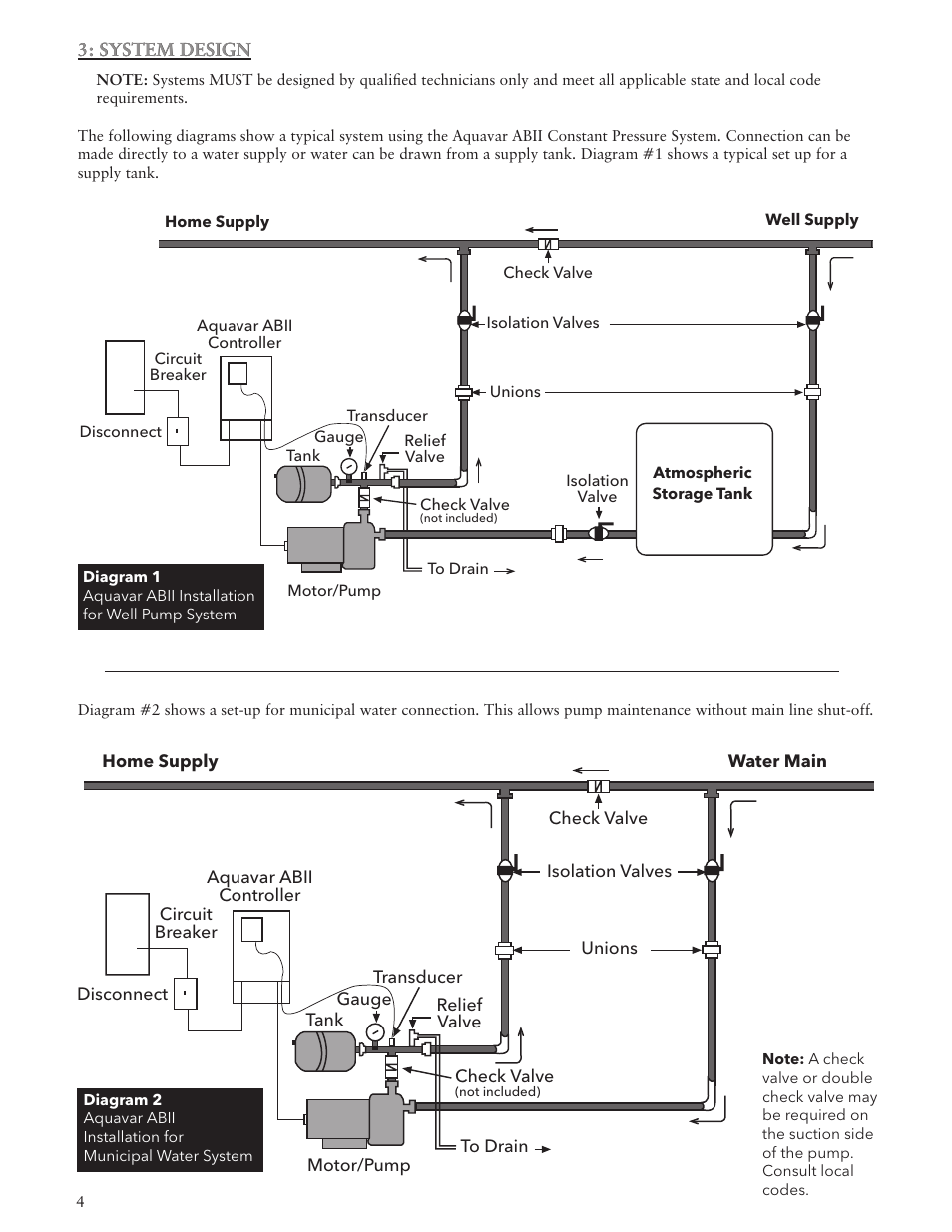 Xylem IM156 R06 1AB2 & 2AB2, Aquavar ABII Variable Speed Pump Controller User Manual | Page 4 / 36