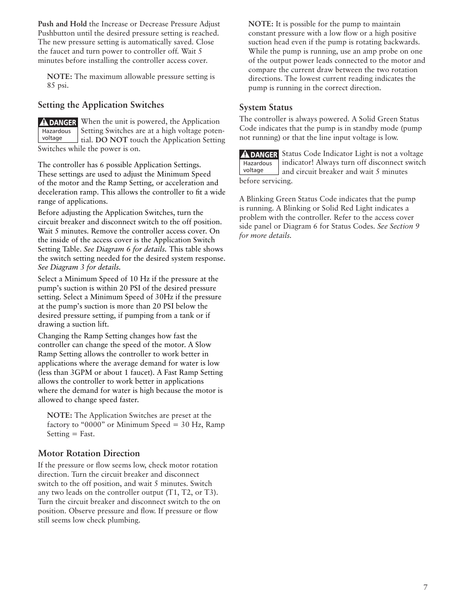 Xylem IM156 R06 1AB2 & 2AB2, Aquavar ABII Variable Speed Pump Controller User Manual | Page 7 / 36