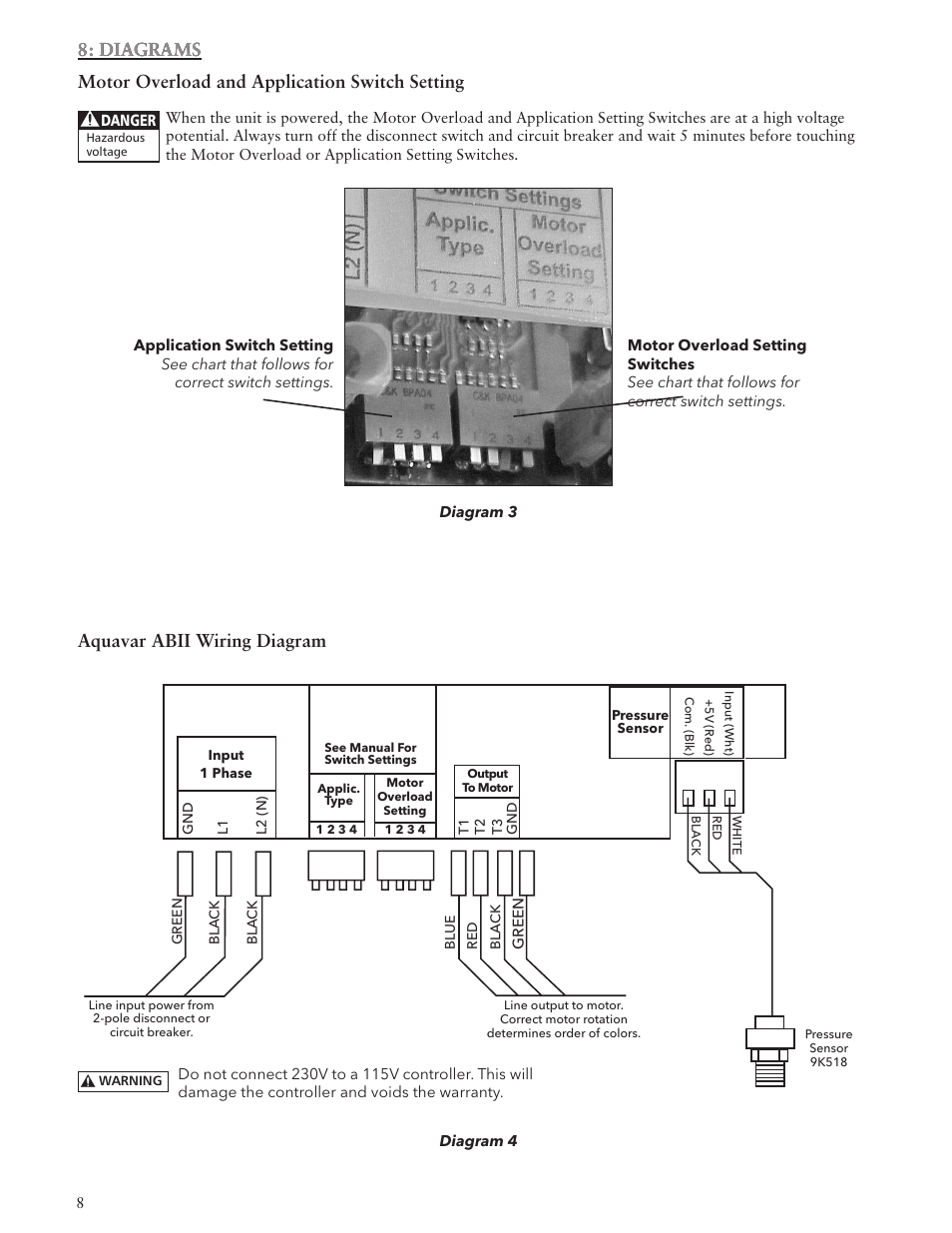 Xylem IM156 R06 1AB2 & 2AB2, Aquavar ABII Variable Speed Pump Controller User Manual | Page 8 / 36