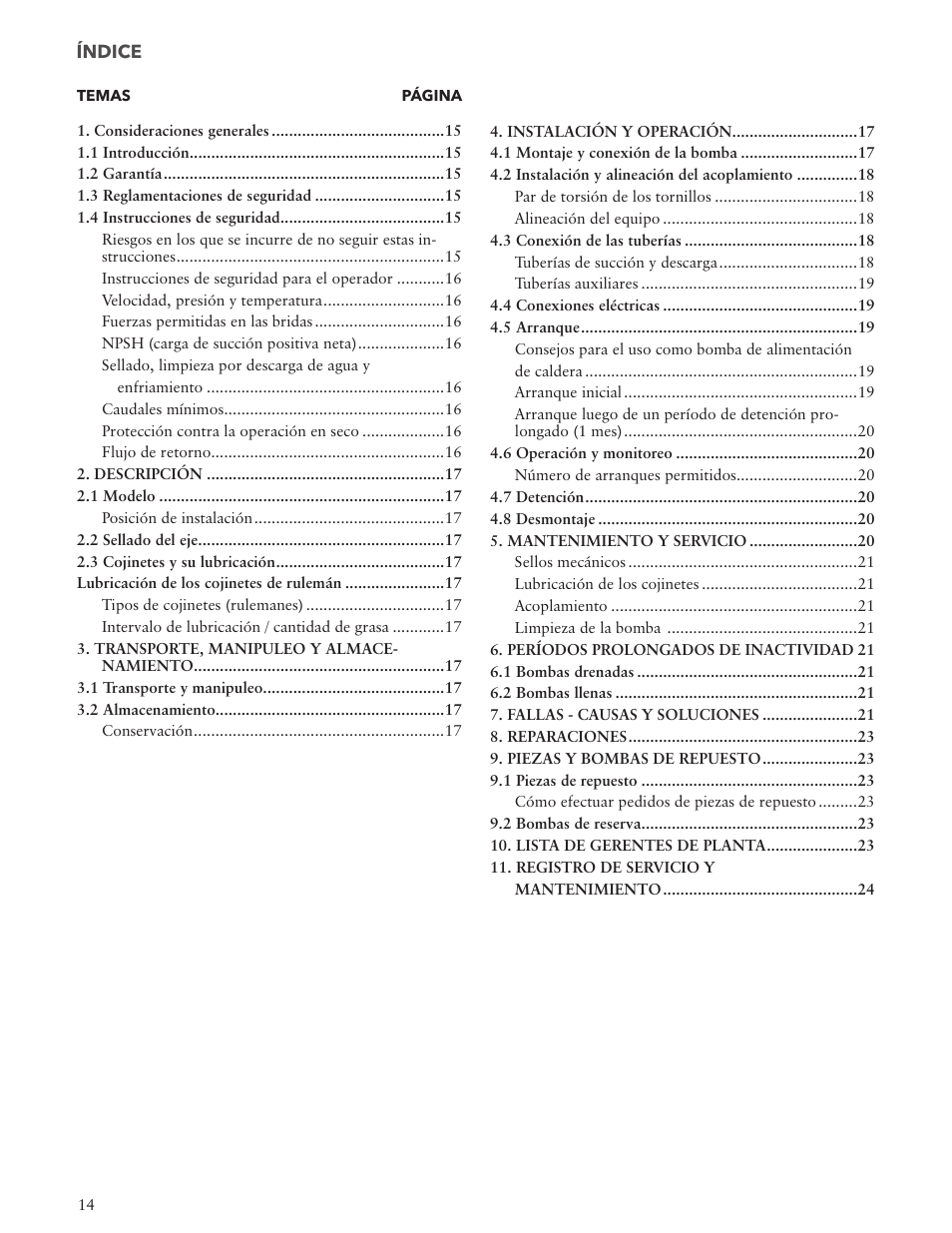 Xylem IM157 Model MPVN User Manual | Page 14 / 36