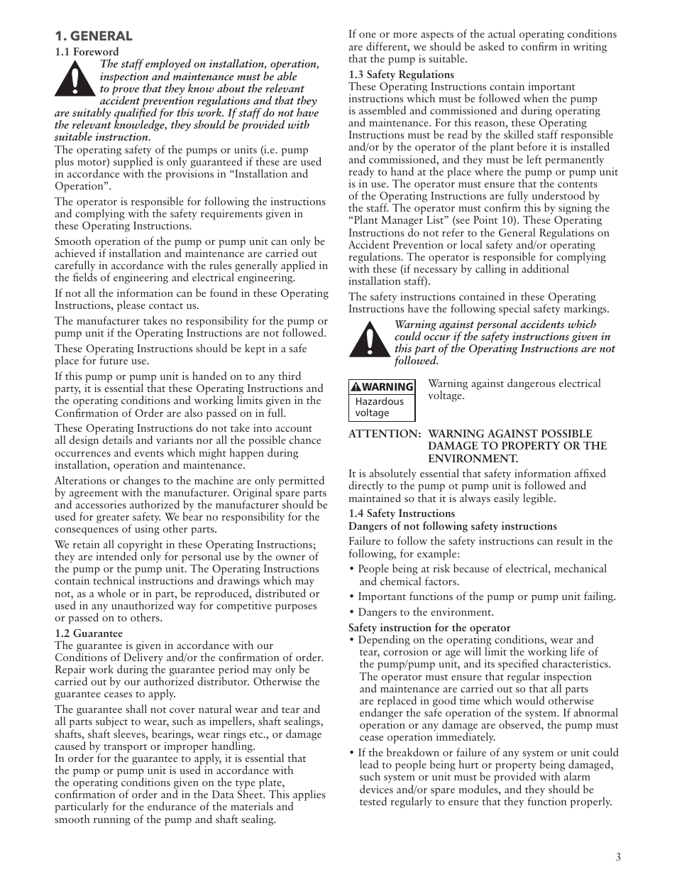 Xylem IM157 Model MPVN User Manual | Page 3 / 36