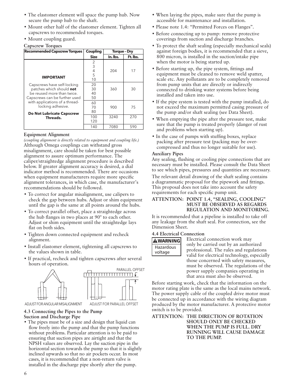 Xylem IM157 Model MPVN User Manual | Page 6 / 36