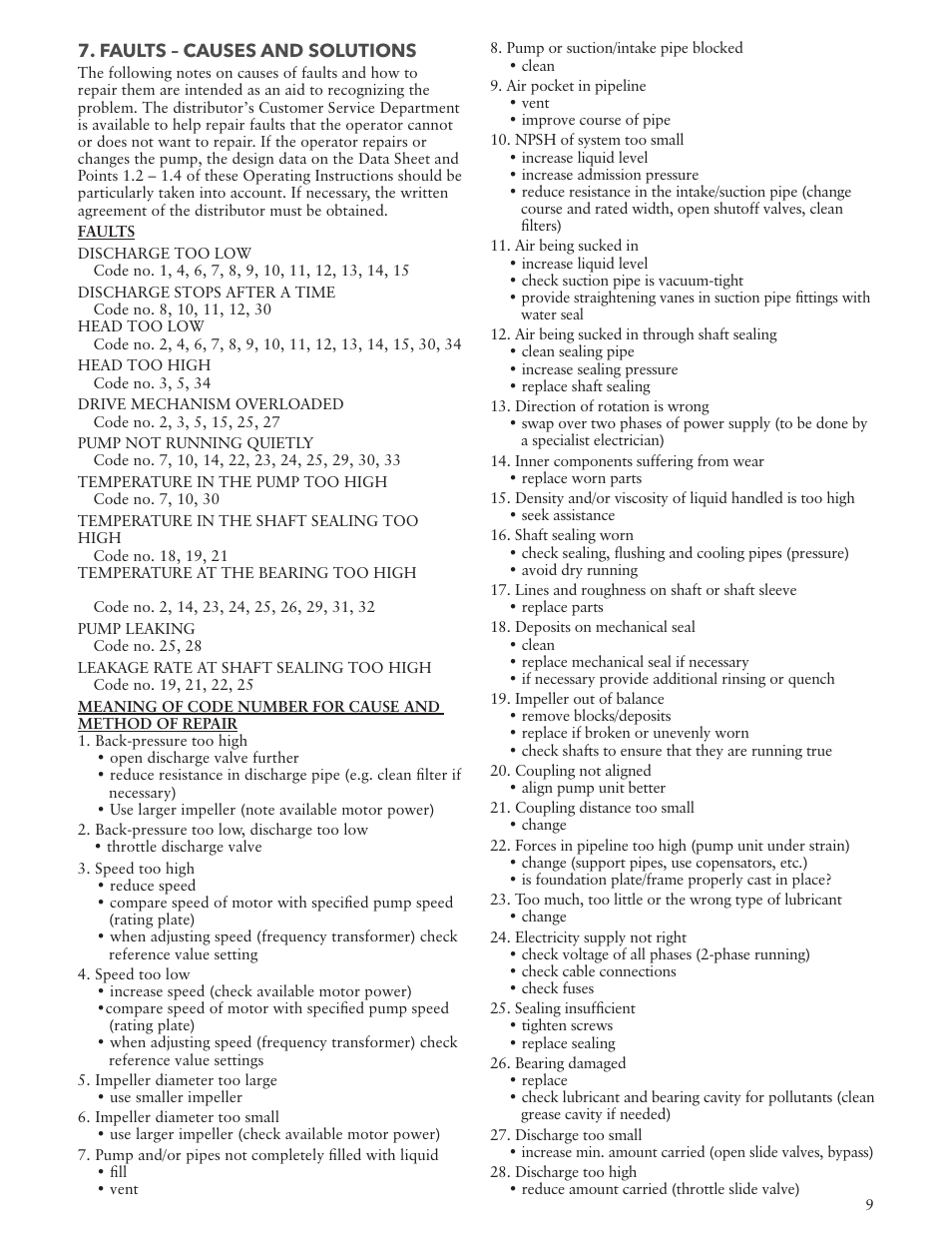 Xylem IM157 Model MPVN User Manual | Page 9 / 36