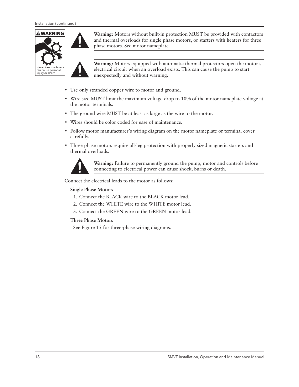 Xylem IM158 R04 Model SMVT User Manual | Page 20 / 40