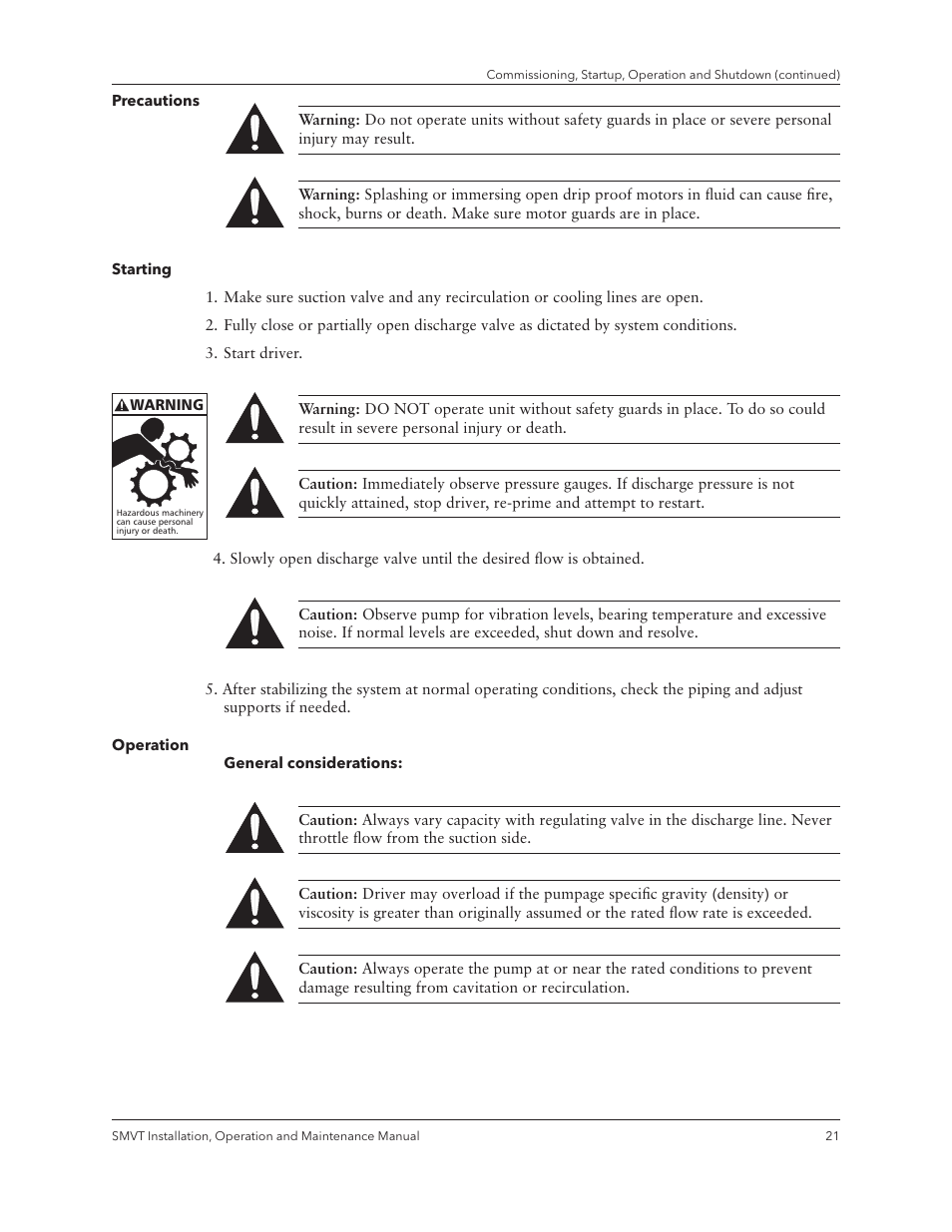 Xylem IM158 R04 Model SMVT User Manual | Page 23 / 40