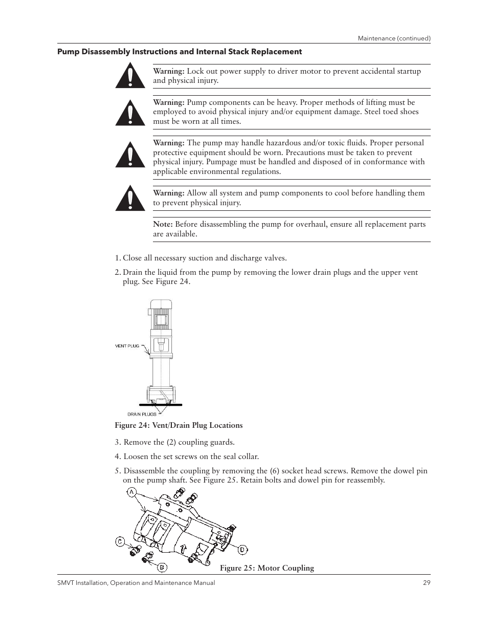 Xylem IM158 R04 Model SMVT User Manual | Page 31 / 40