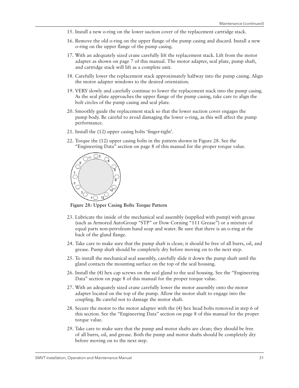 Xylem IM158 R04 Model SMVT User Manual | Page 33 / 40