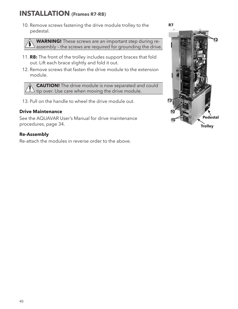 Installation | Xylem IM167 R8 Aquavar CPC (Centrifugal Pump Control) User Manual | Page 40 / 152