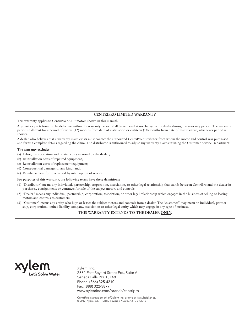 Xylem IM180 R3 Standard and Dual Voltage Motors User Manual | Page 16 / 32