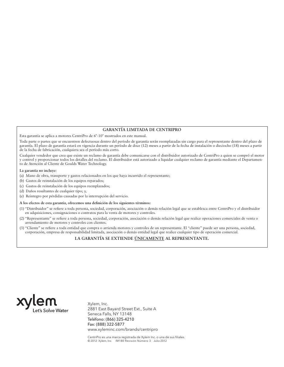Xylem IM180 R3 Standard and Dual Voltage Motors User Manual | Page 32 / 32