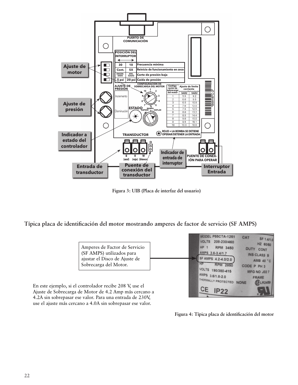Interruptor entrada | Xylem IM183 R09 3AB2 & 5AB2 Aquavar ABII Variable Speed Pump Controller User Manual | Page 22 / 46