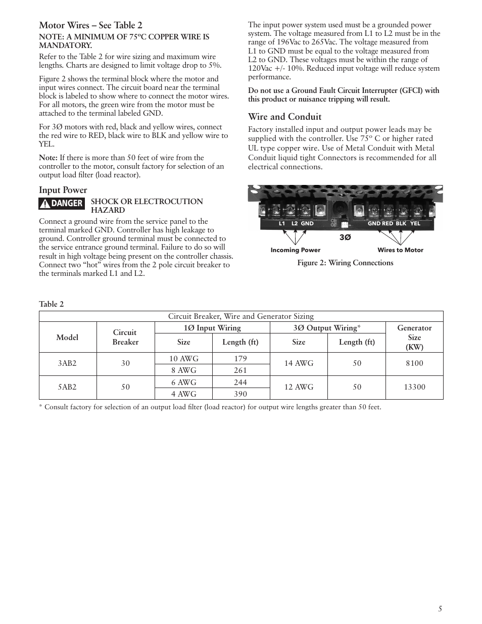 Xylem IM183 R09 3AB2 & 5AB2 Aquavar ABII Variable Speed Pump Controller User Manual | Page 5 / 46