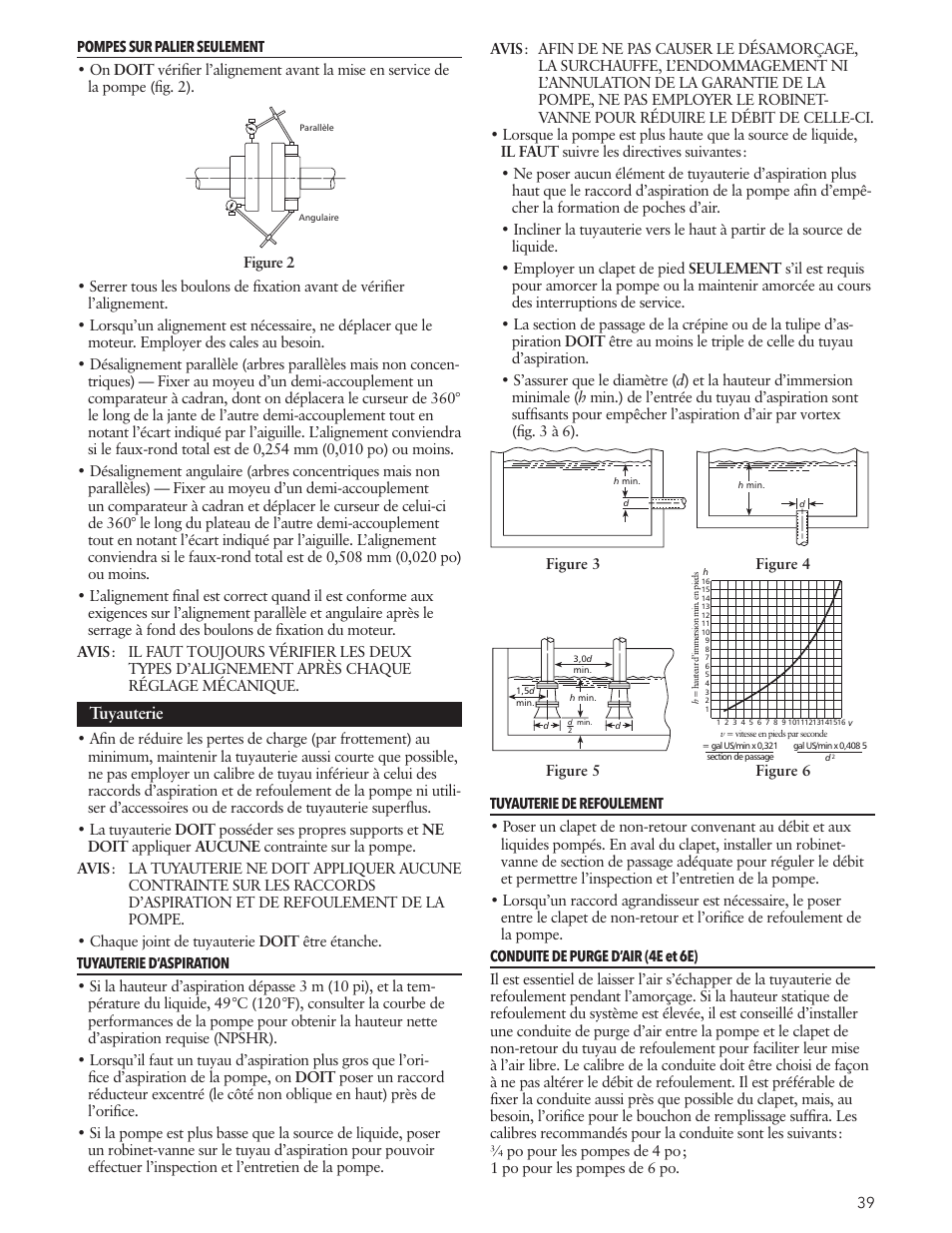 Tuyauterie | Xylem IM191 R03 Marlow Series Prime Line Self-Priming Centrifugal Pumps User Manual | Page 39 / 52