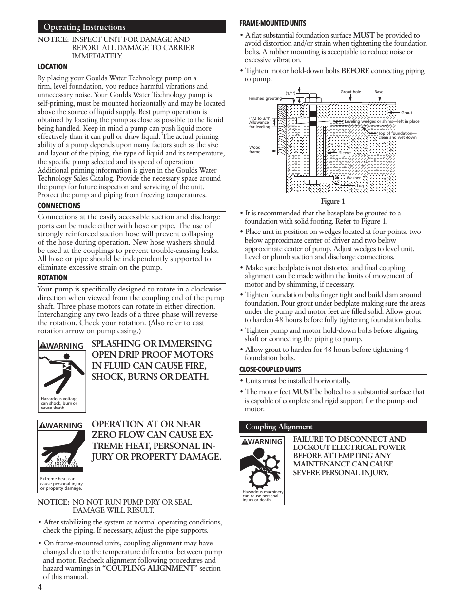 Xylem IM191 R03 Marlow Series Prime Line Self-Priming Centrifugal Pumps User Manual | Page 4 / 52