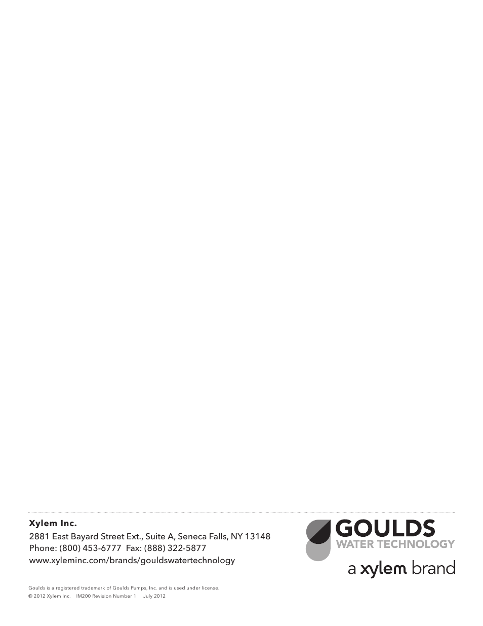 Xylem IM200 R01 ADDENDUM Revision to Impeller Assembly Process NPE – IM013 User Manual | Page 2 / 2
