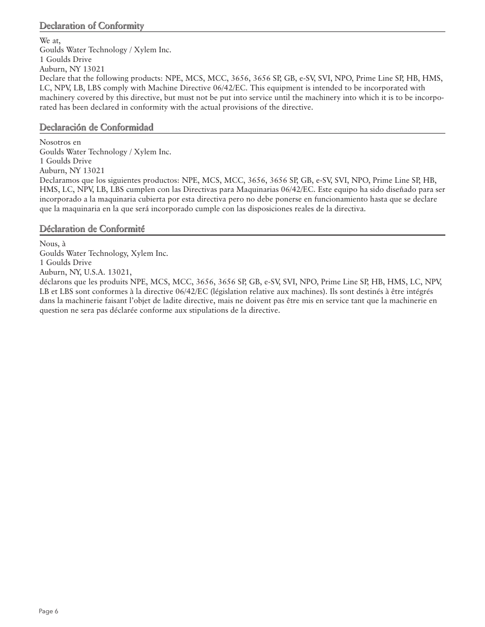 Xylem IM203 R01 Model SSV Cartridge Seal User Manual | Page 6 / 8