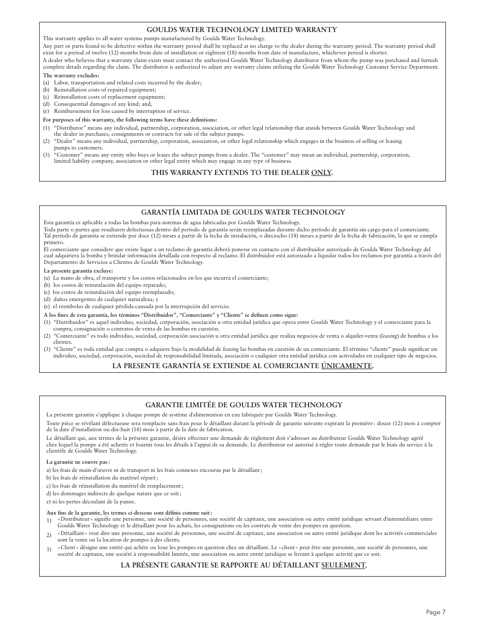 Xylem IM203 R01 Model SSV Cartridge Seal User Manual | Page 7 / 8
