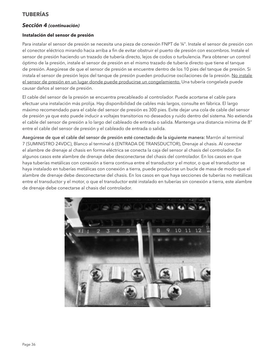 Xylem IM213R04 S-Drive Constant Pressure Aquavar SPD Variable Speed Pump Control User Manual | Page 36 / 88