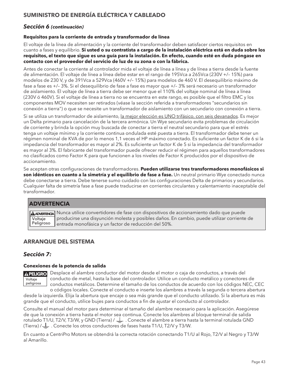 Xylem IM213R04 S-Drive Constant Pressure Aquavar SPD Variable Speed Pump Control User Manual | Page 43 / 88