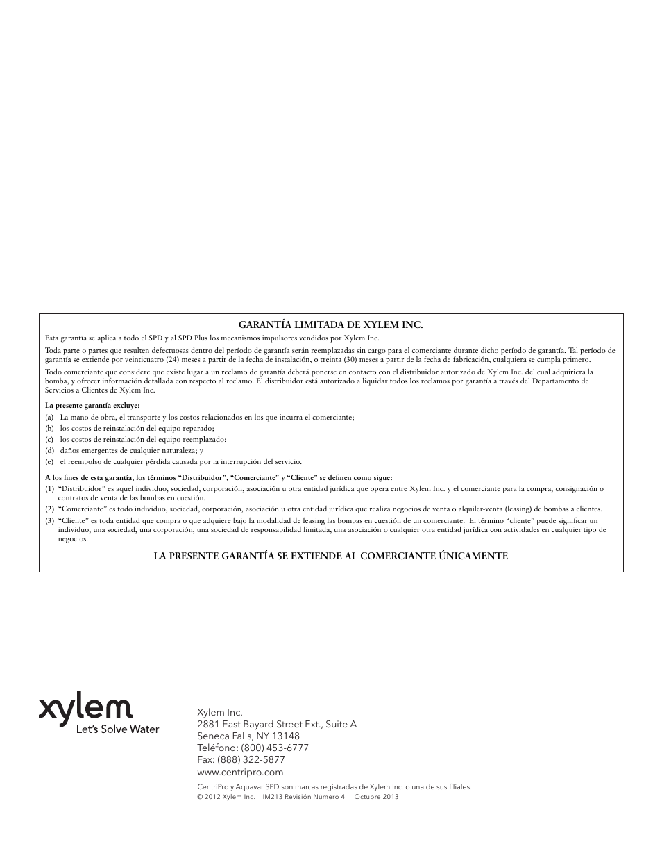 Xylem IM213R04 S-Drive Constant Pressure Aquavar SPD Variable Speed Pump Control User Manual | Page 58 / 88