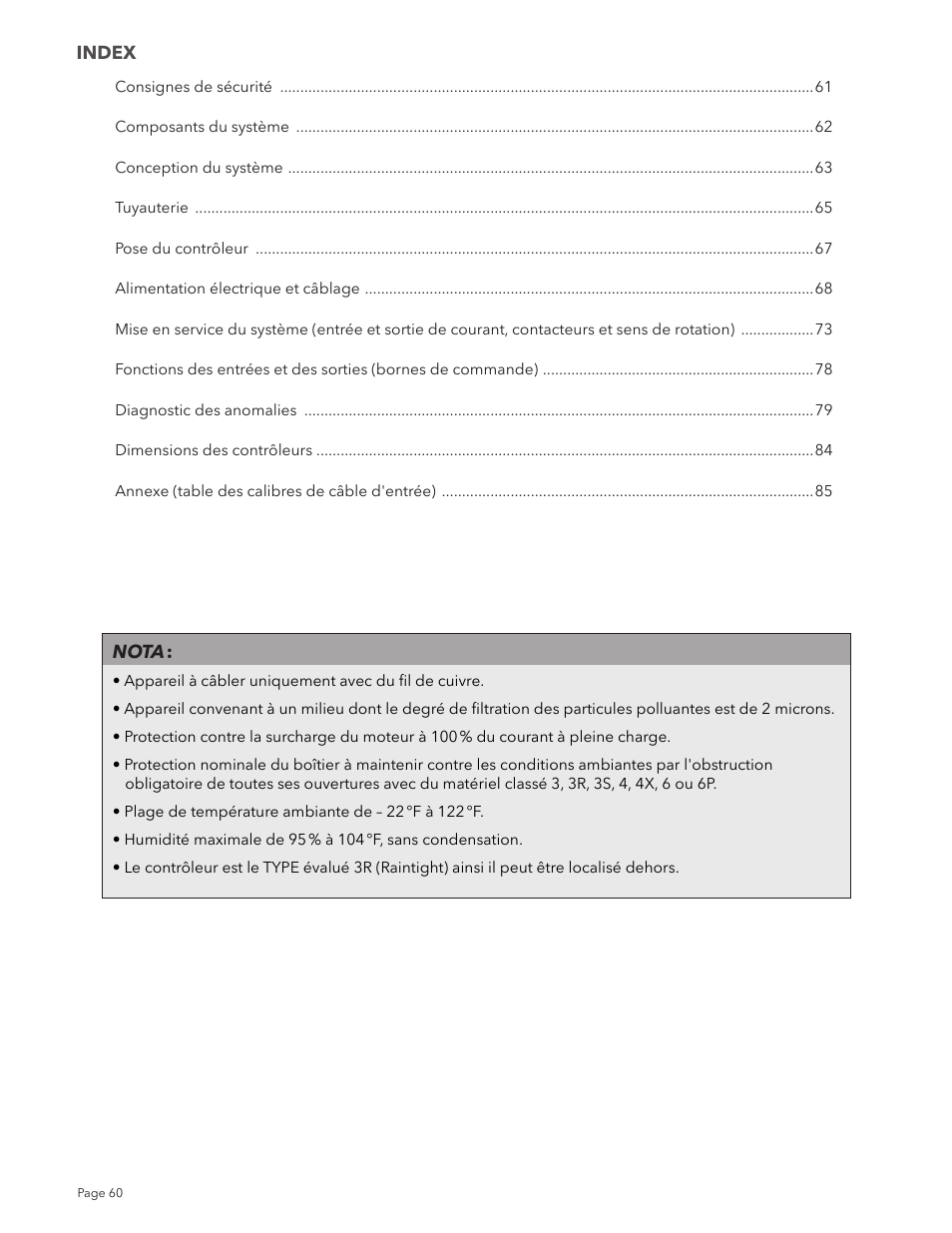 Xylem IM213R04 S-Drive Constant Pressure Aquavar SPD Variable Speed Pump Control User Manual | Page 60 / 88
