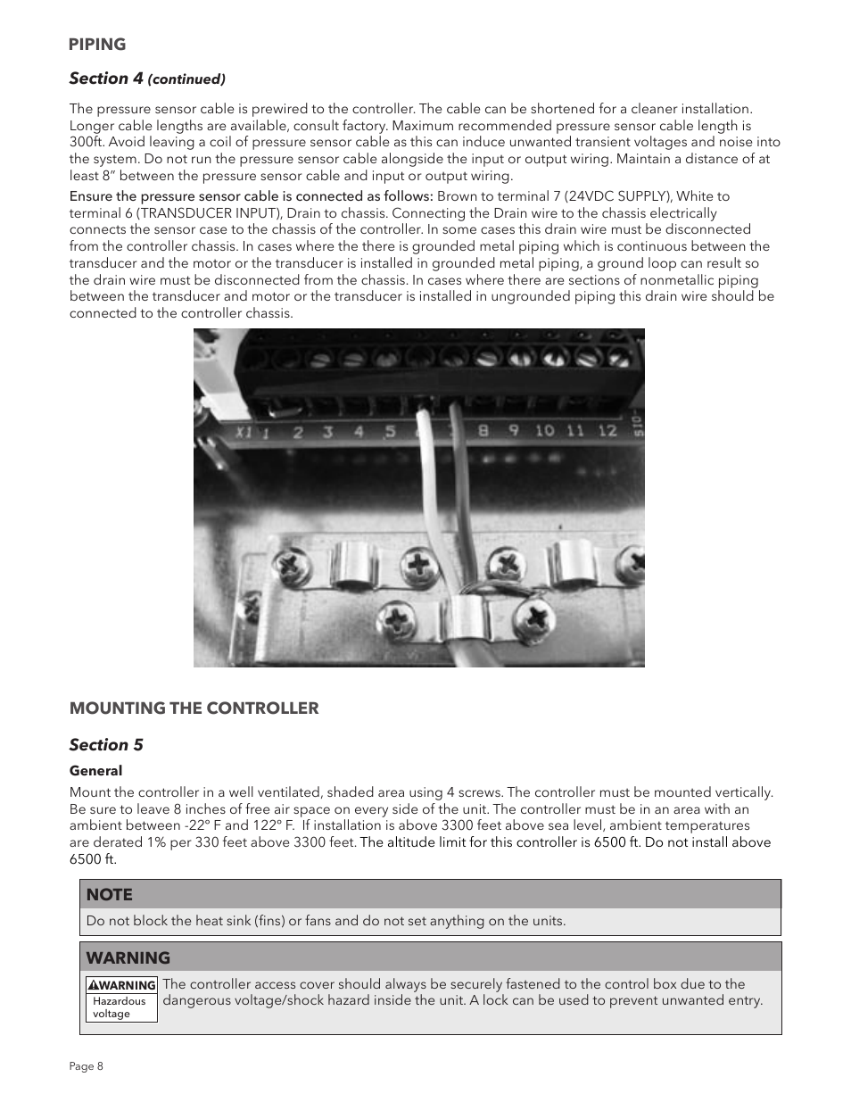 Xylem IM213R04 S-Drive Constant Pressure Aquavar SPD Variable Speed Pump Control User Manual | Page 8 / 88
