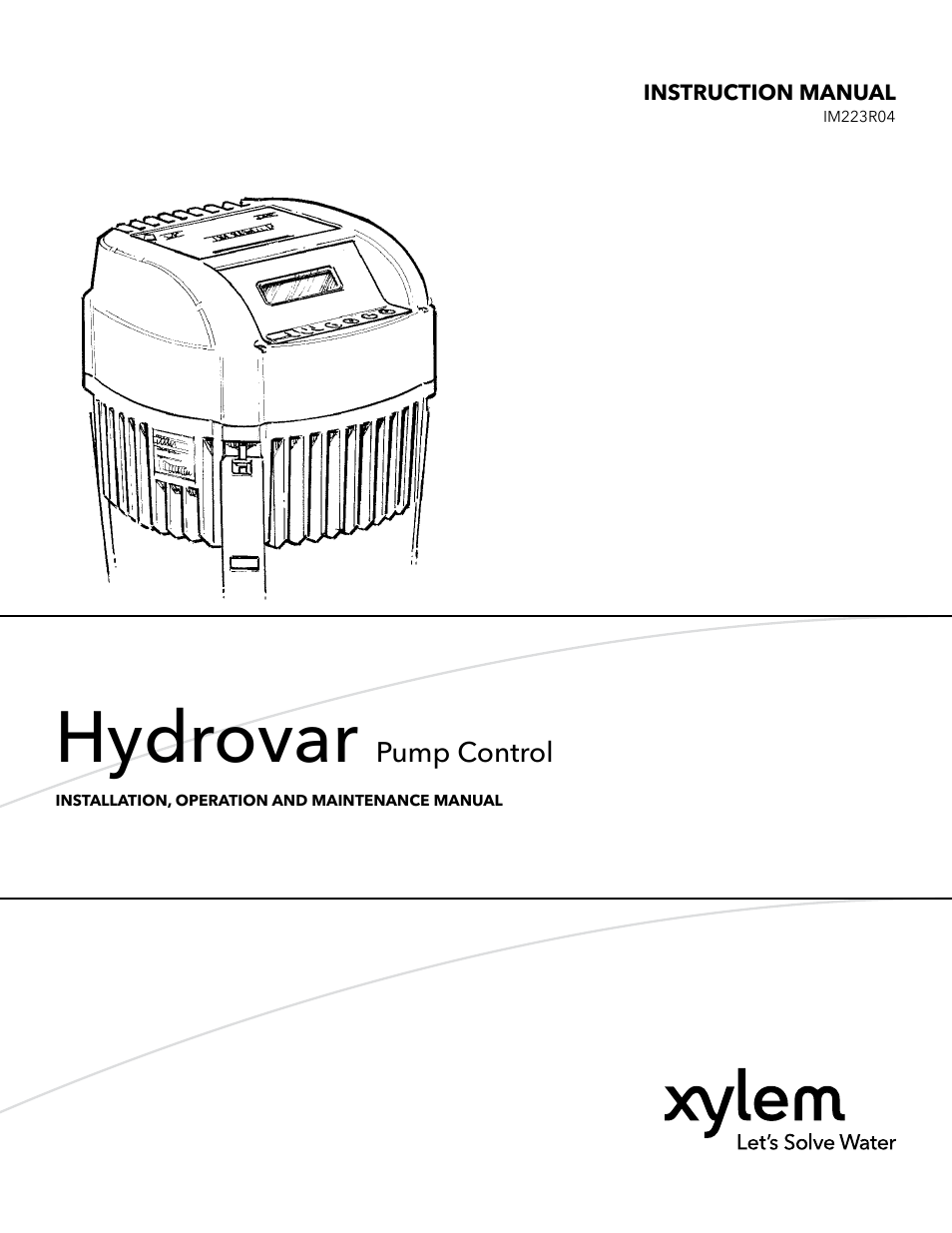 Xylem IM223 R04 Hydrovar Pump Control User Manual | 80 pages