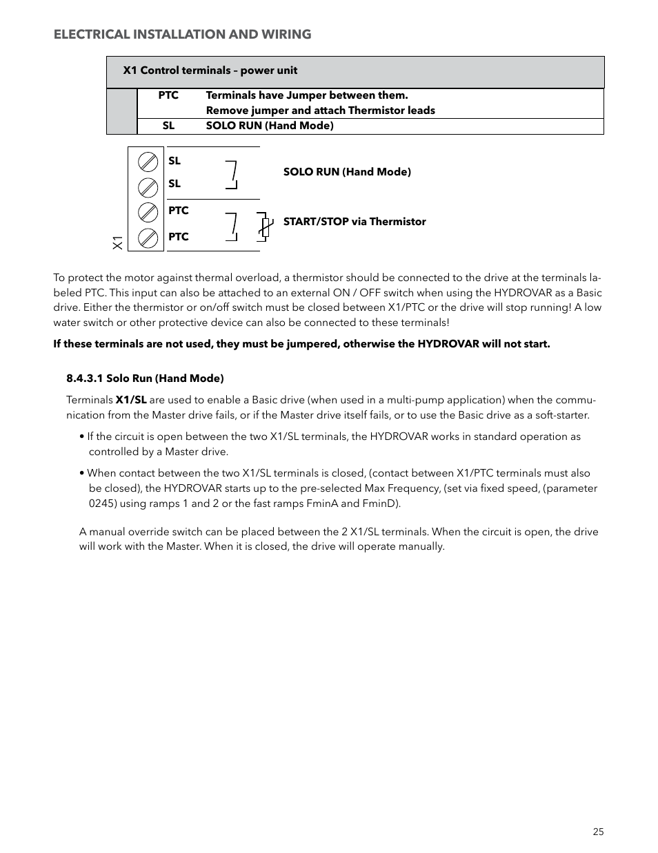 Xylem IM223 R04 Hydrovar Pump Control User Manual | Page 25 / 80