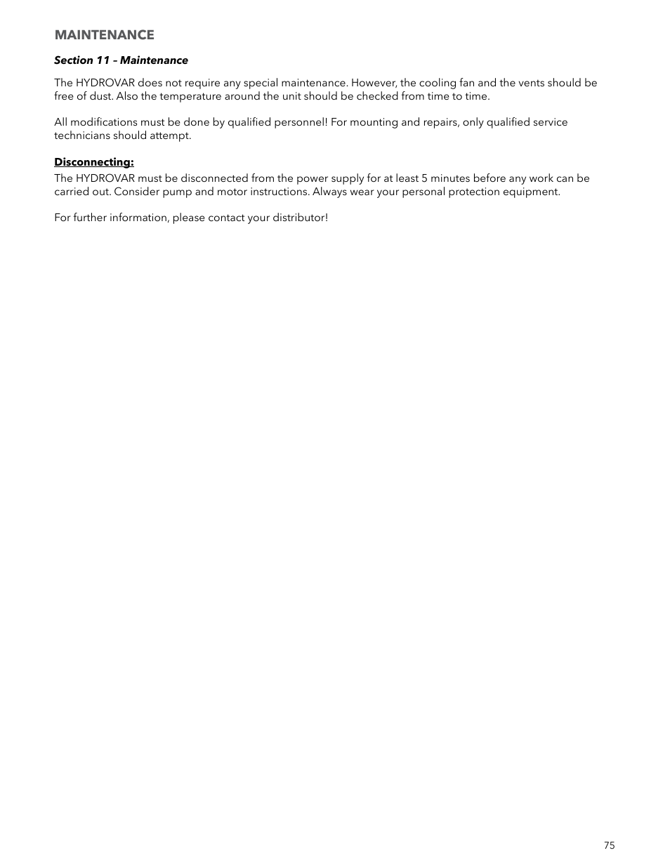 Xylem IM223 R04 Hydrovar Pump Control User Manual | Page 75 / 80