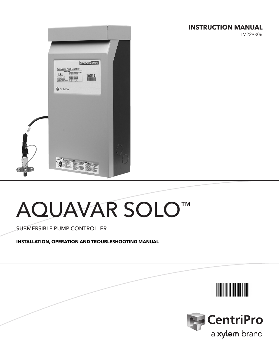 Xylem IM229 R06 Aquavar SOLO User Manual | 48 pages