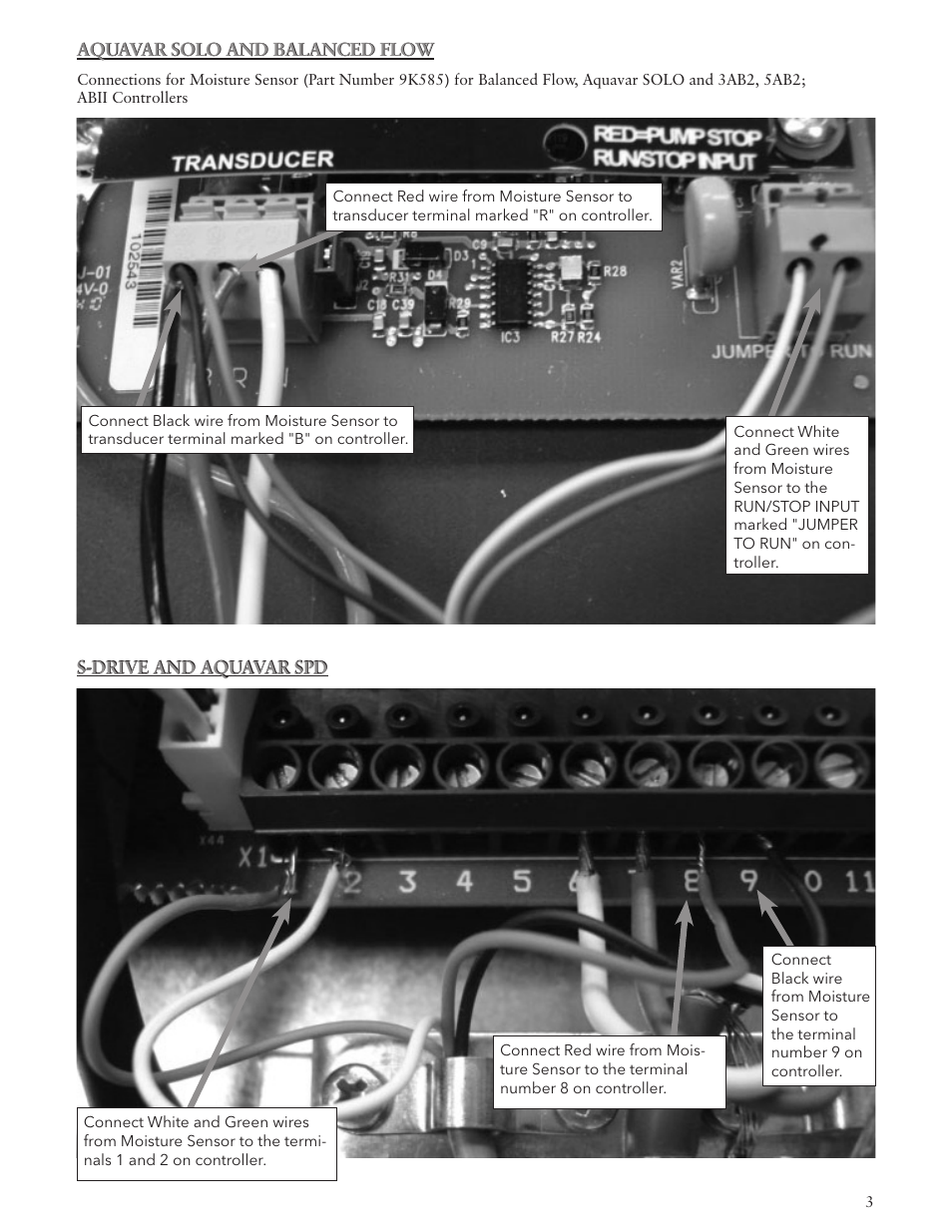 Xylem IM234 R01 9K585 Moisture Sensor Relay User Manual | Page 3 / 4