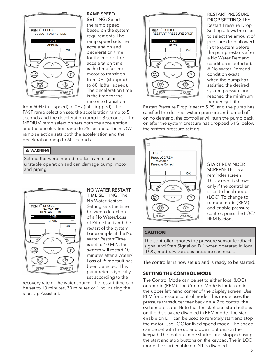 Xylem IM244R04 SPD Plus Variable Speed Pump Control User Manual | Page 21 / 36